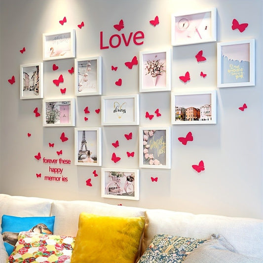 1pc Vintage-Style Photo Frame Wall Decor - Horizontal Rectangular Tabletop Hanging with \